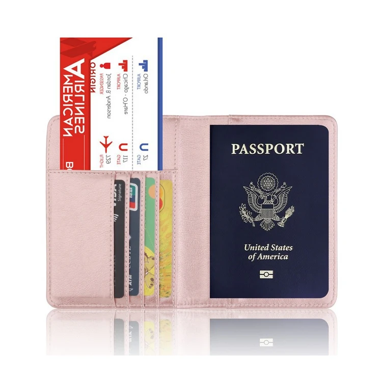 Wholesale Colourful Custom Logo Family Travel Credit Card Passport Cover Rfid Blocking Pu Leather Australia Passport Holder