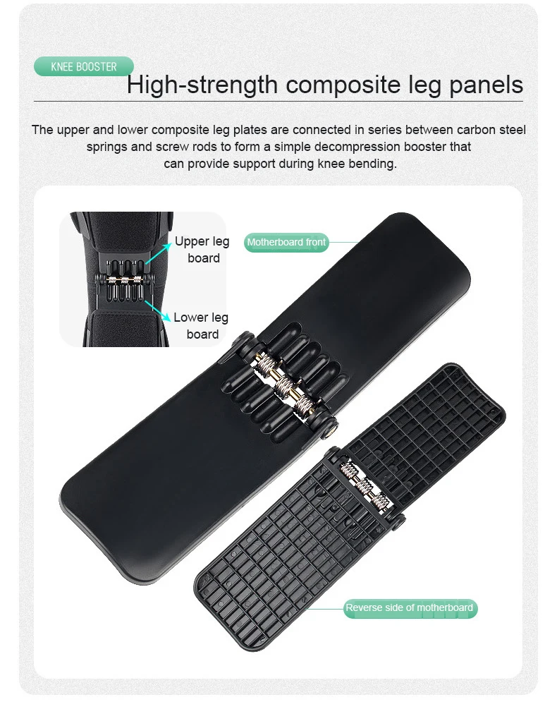 2024 New Style Power Lift Join Support Knee Pad Spring Force Knee Protection Booster for Climbing Sports Training Squat.jpg