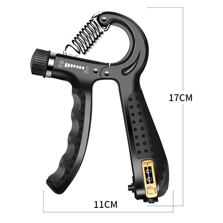 Count Heavy Hand Spring Gripper Exercise Adjustable 5-60kg Finger Exerciser Grip