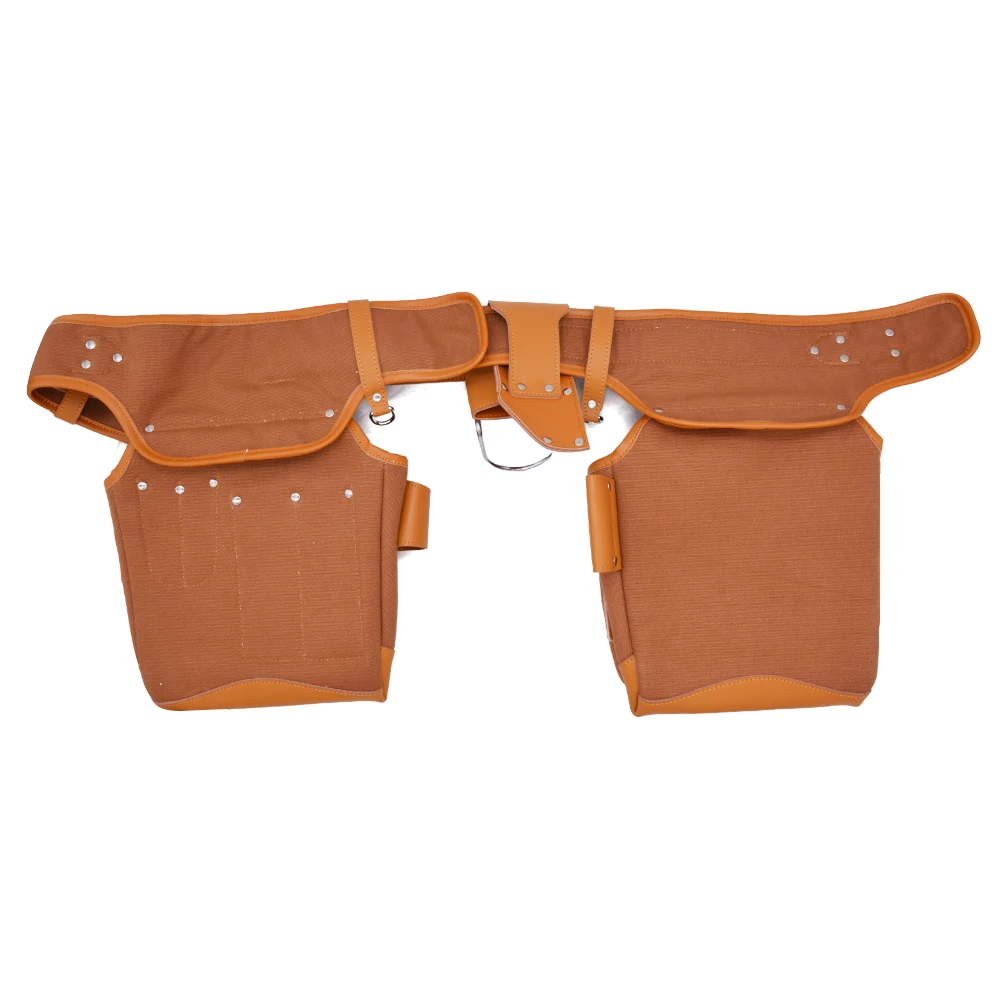 Engineer electrician canvas with leather tool bag portable work heavy duty  tools bag