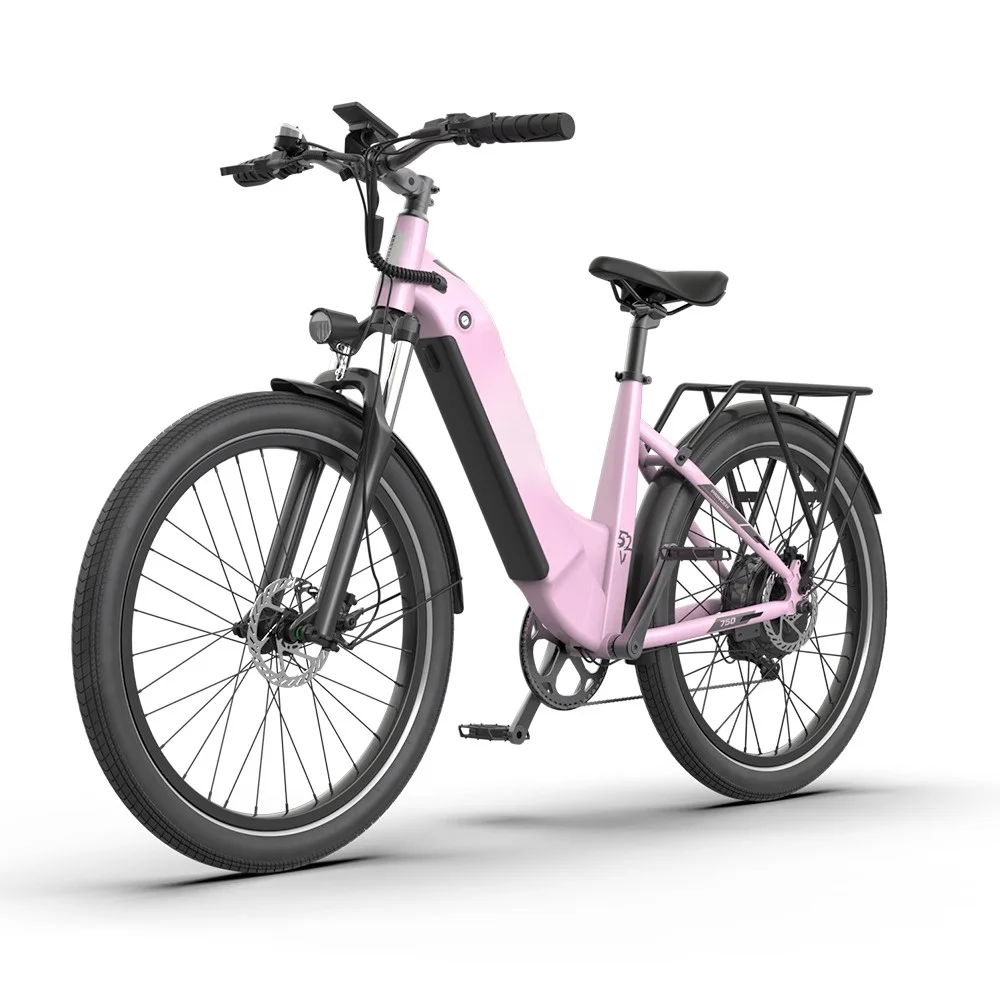 750W Motor Ebike 26 2 4 Inch Fat Tire Electric Cycle New With Women Popular 52V 15ah Bicycle