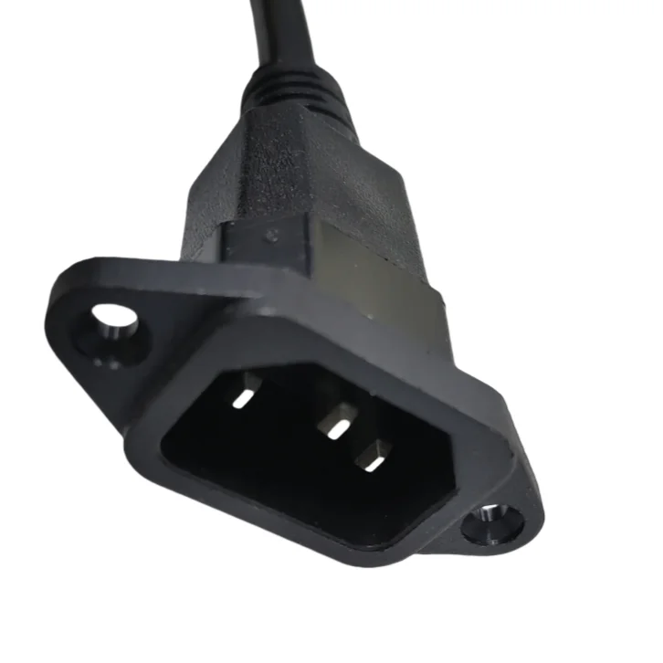 c14-p to c13 power cord three cores black power extension cord power socket  c14-p plug water-proof