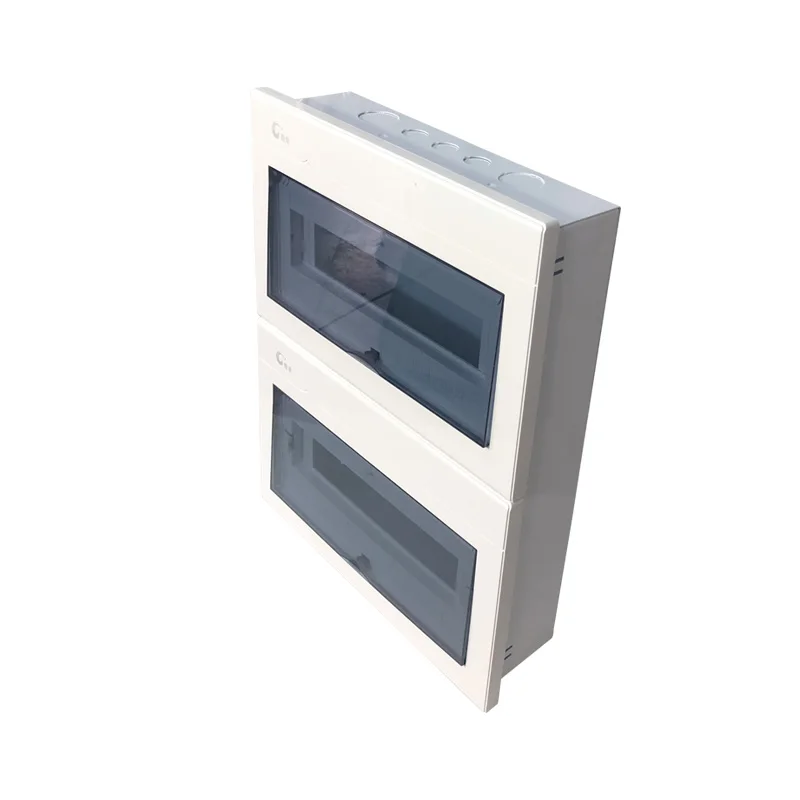 Chunxing ABS Plastic Enclosure Double Row Iron Bottom 26 Way Power Distribution Box Wall Mount Din Rail For Circuit Breaker