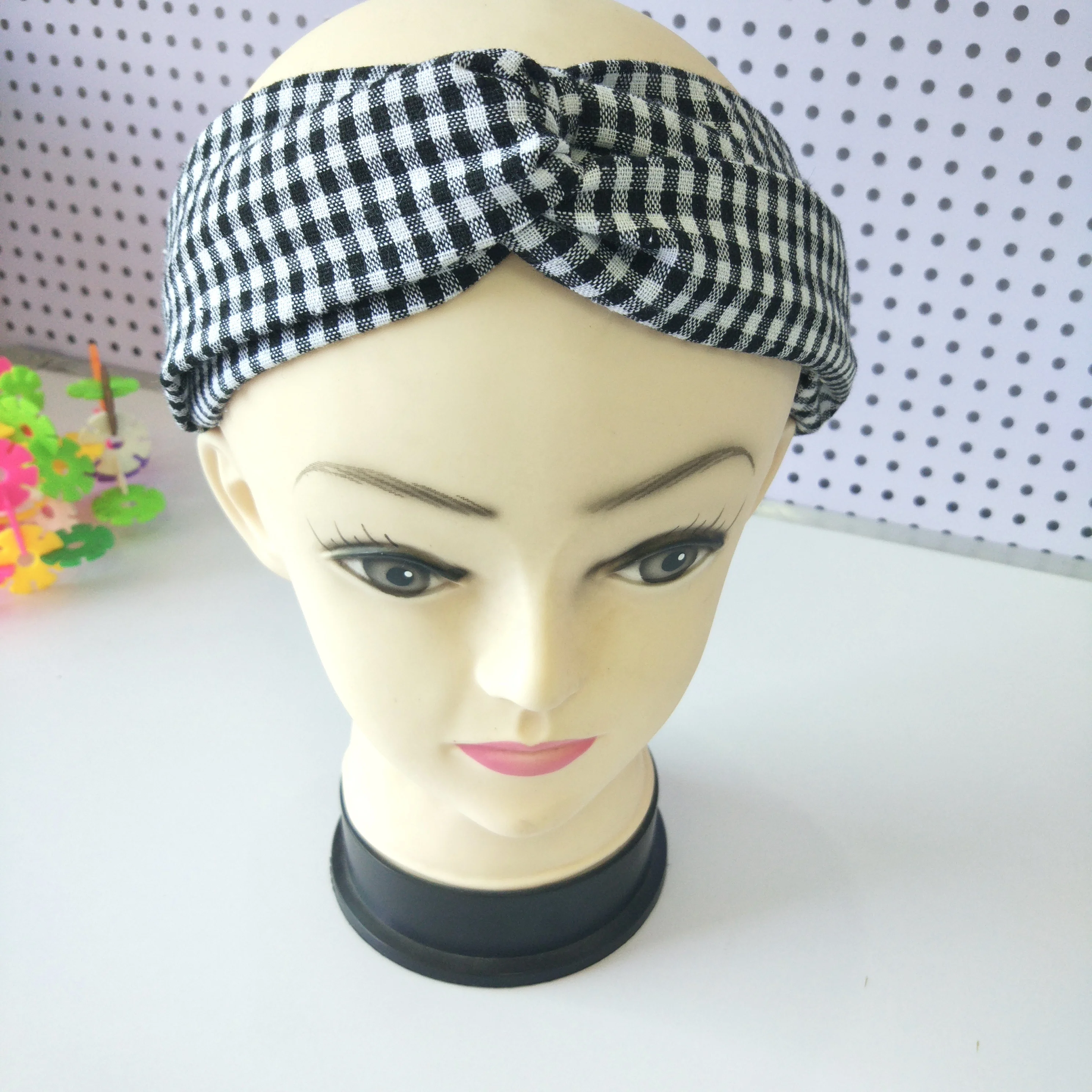 Hot sales Cotton fabric twist  elastic hair band
