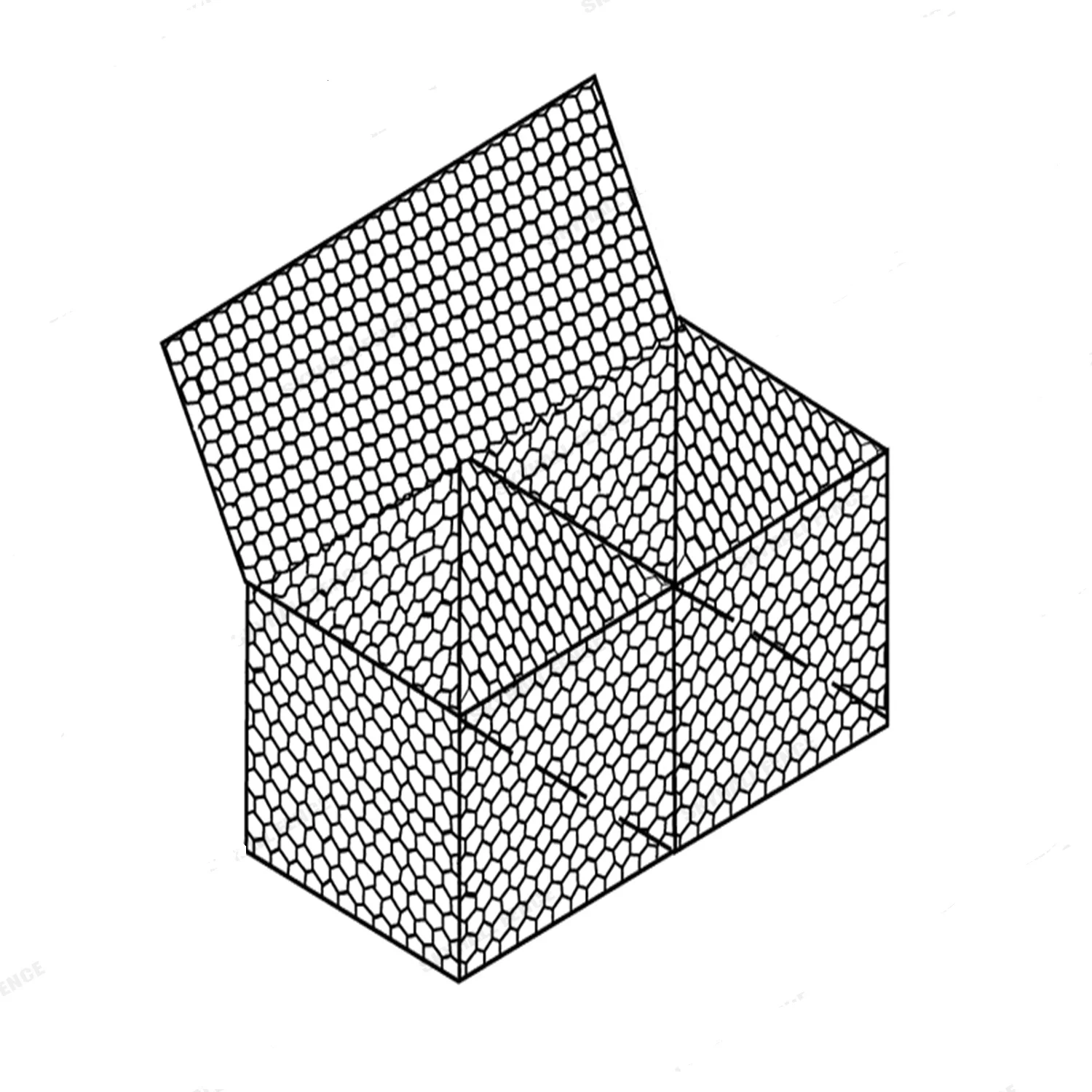 Фабрика 1x1x1 2x1x1 3x1x1x1 горячеоцинкованная габионная корзина каменная клетка