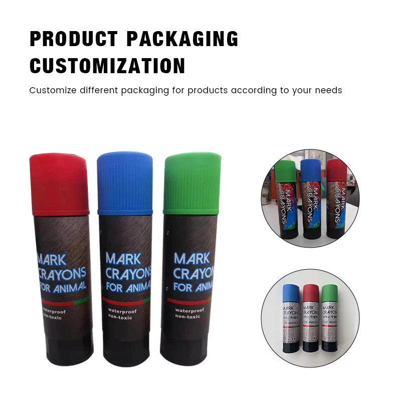 Animal Green Blue Red Color Marker Pen for Animal Management Label Pig Sheep Calf Animal Marking Crayon