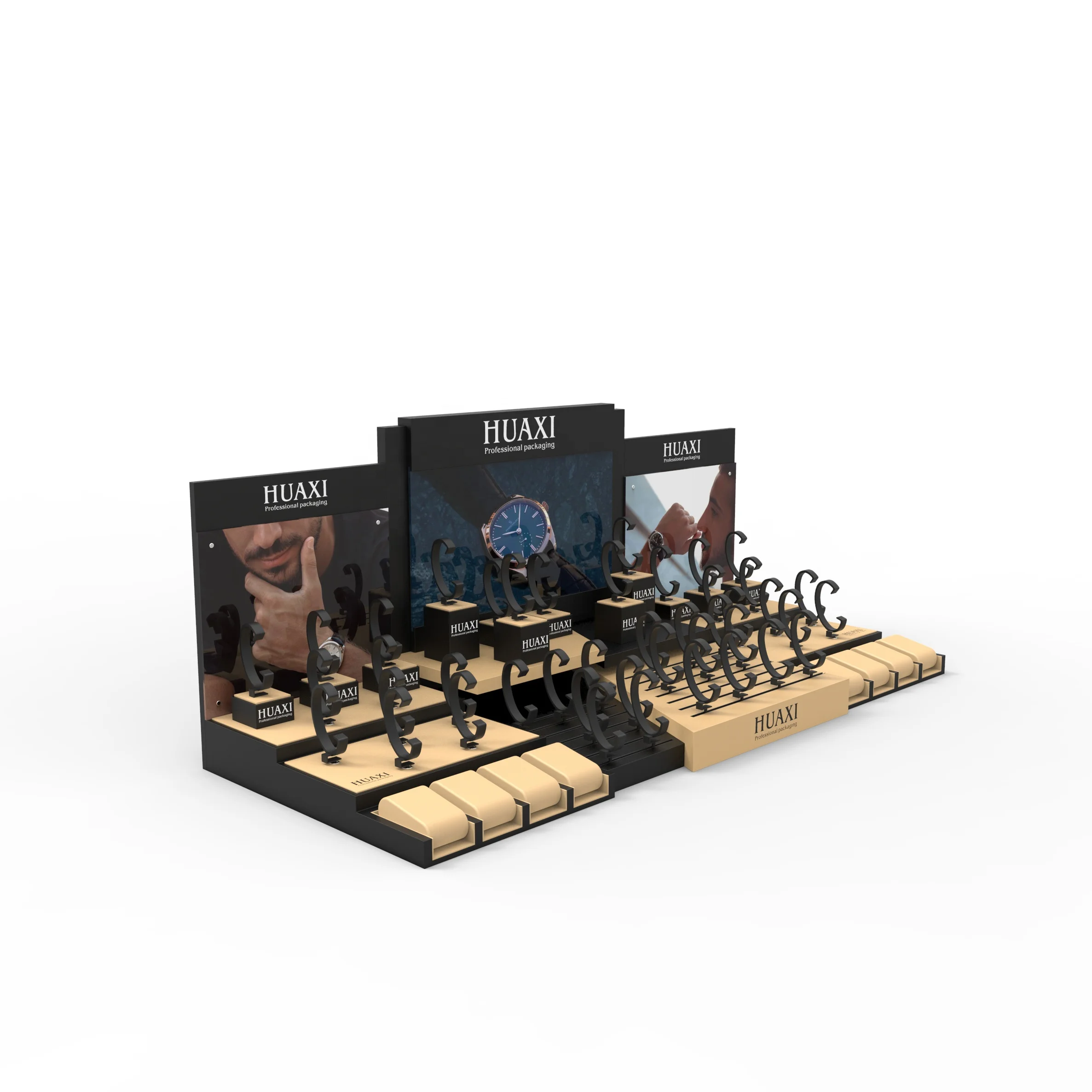 OEM  Window Watch Display Stand for 50 watches