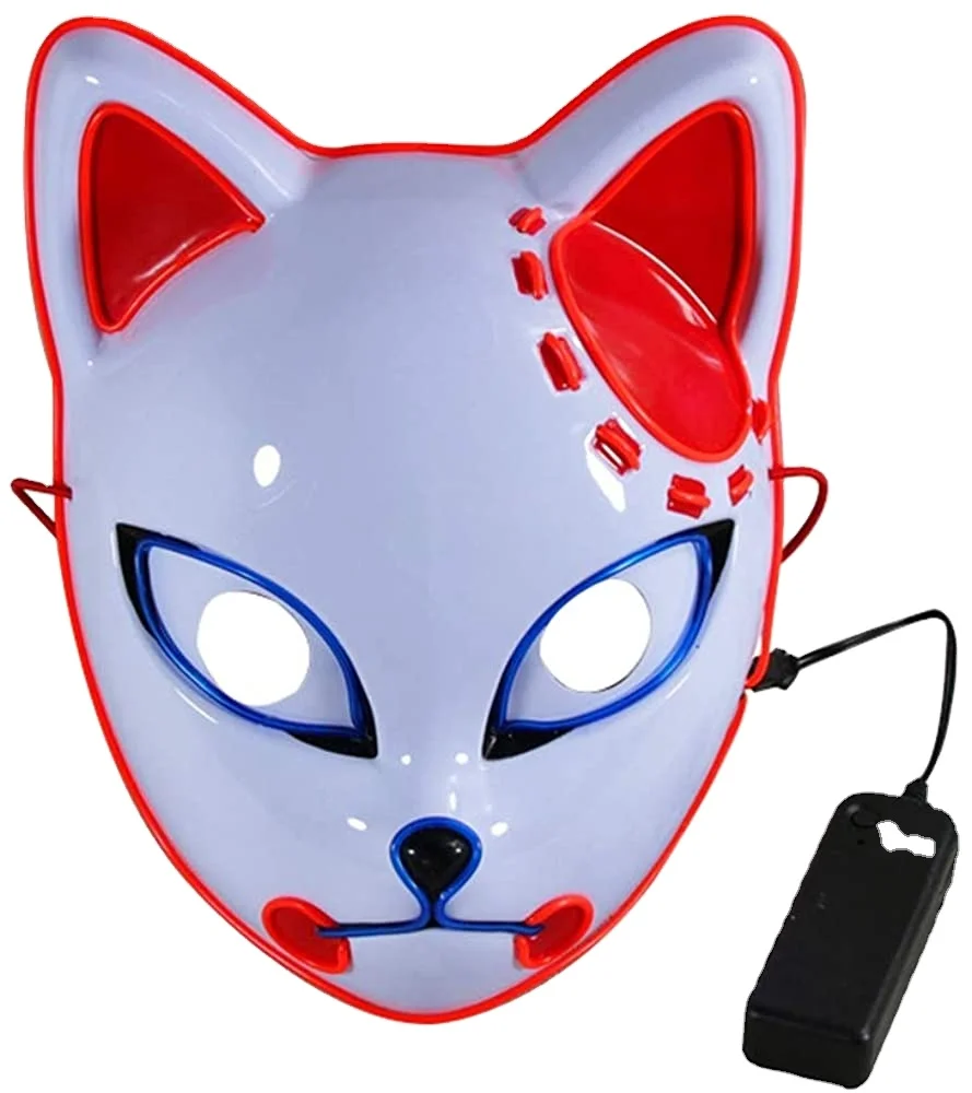 Popular Anime Characters Cosplay Props Halloween Party LED Mask