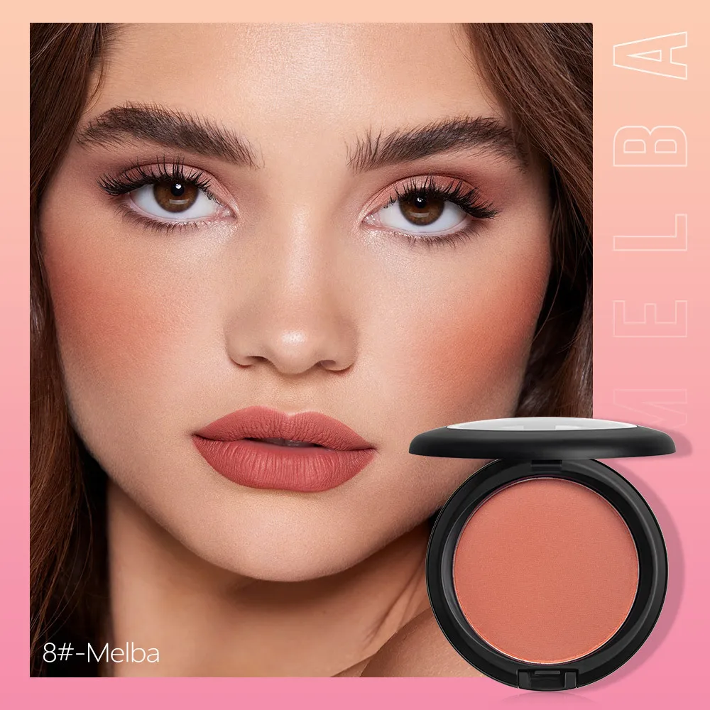 High quality blush 12 color spot without logo monochrome blush powder can be customized multi-color