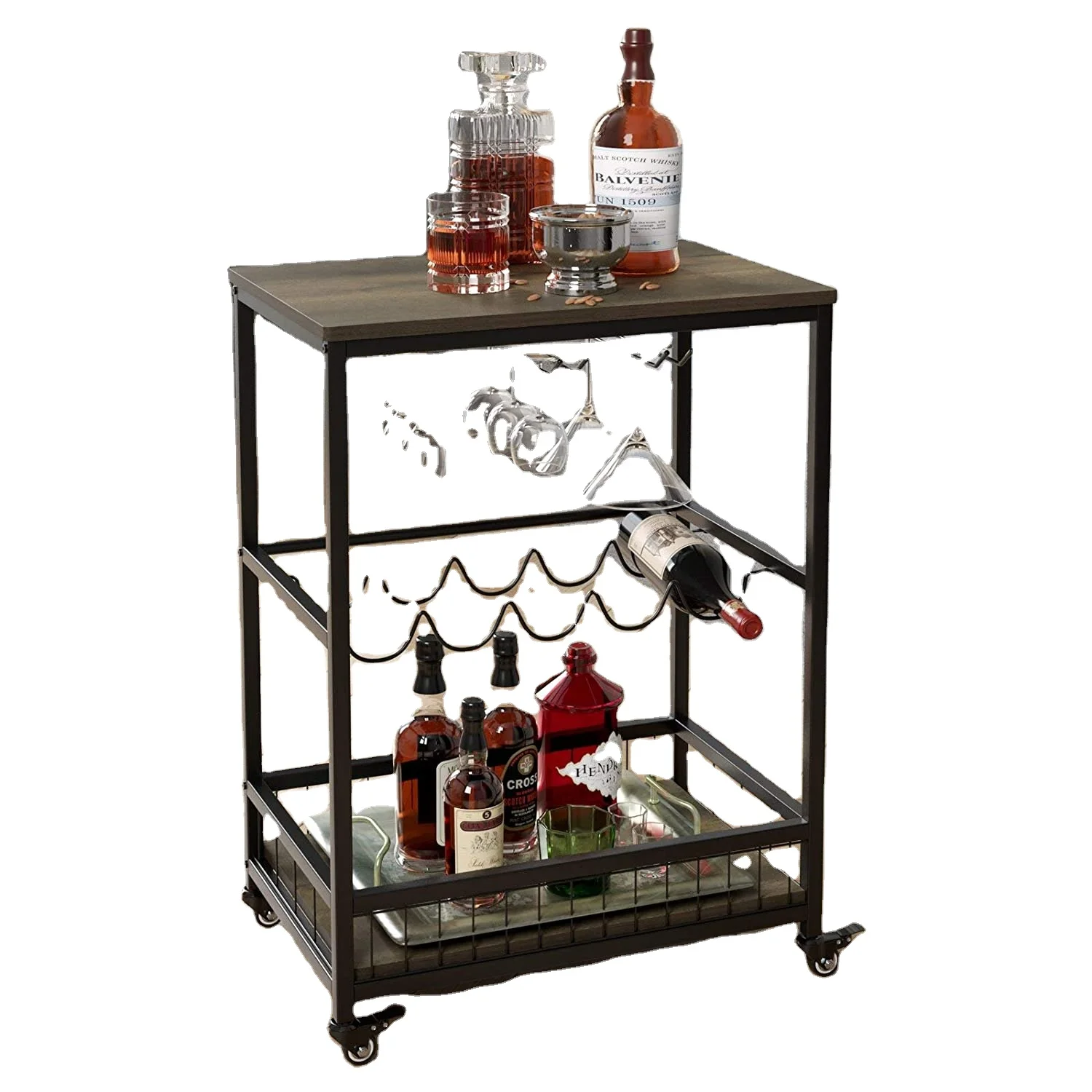 Kitchen Storage Racks Metal Wood Microwave Oven Shelf Stand Kitchen Trolley Appliances Kitchen islands & carts Rack Cabinet