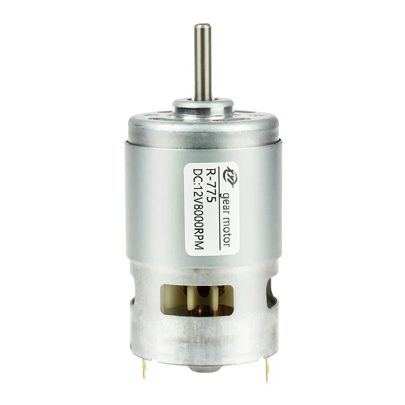 China RS775 12v dc motor supplier 4000rpm 6000rpm 8000rpm vibration brush dc motor price