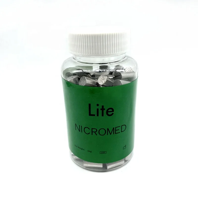 1000g Lite NICROMED  Without Beryllium Nickel Chromium Castingl alloys Dental Metal Alloy For Ceramic