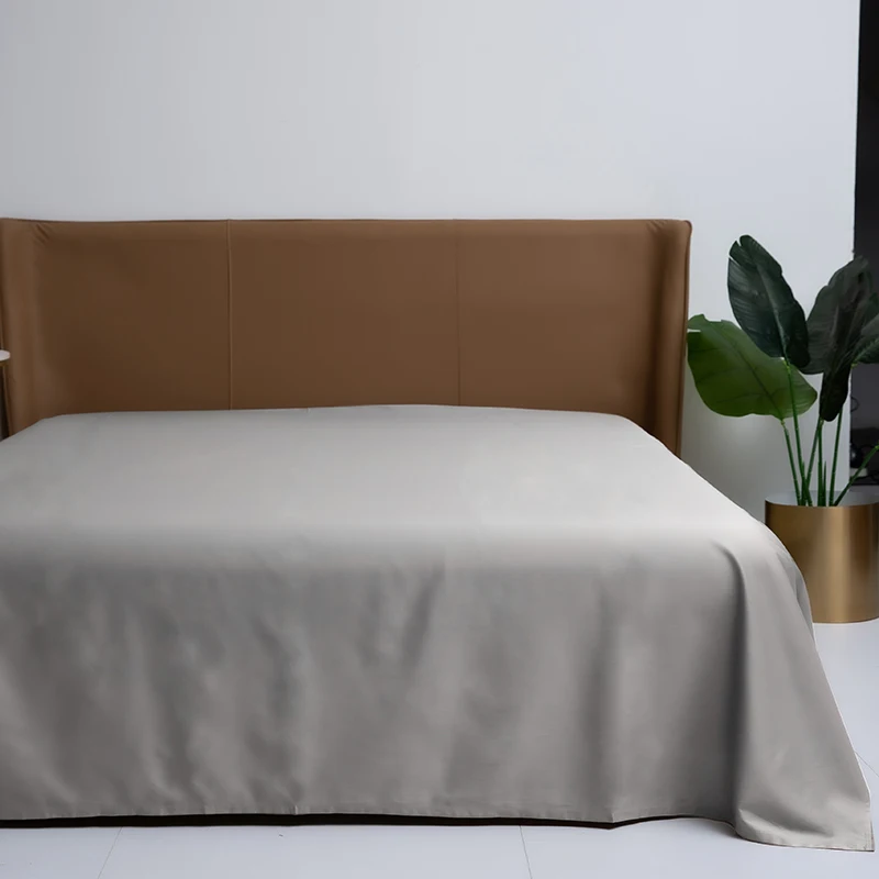 Wholesale Custom Soft Solid Color Plain Bedding Flat Sheets Bed Sheet 100% Cotton Bedsheets For Hotel And Home