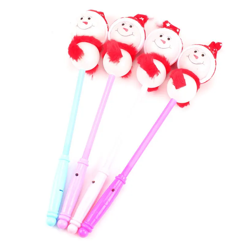 HOT flashing Glowing shinning snowman Stick New LED Flash Christmas Stick Hot Selling birthday party toys Wholesale
