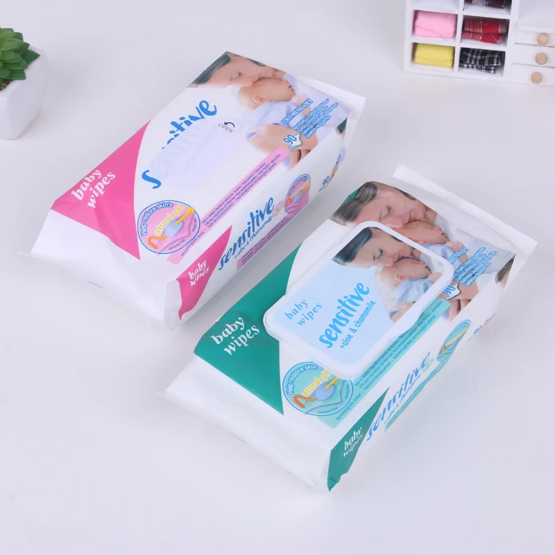 wholesale Custom Private Label Nonwoven Biodegradable Cleaning Wet Wipes Flushable Personal Hygiene Toilet Paper baby Wet Wipes