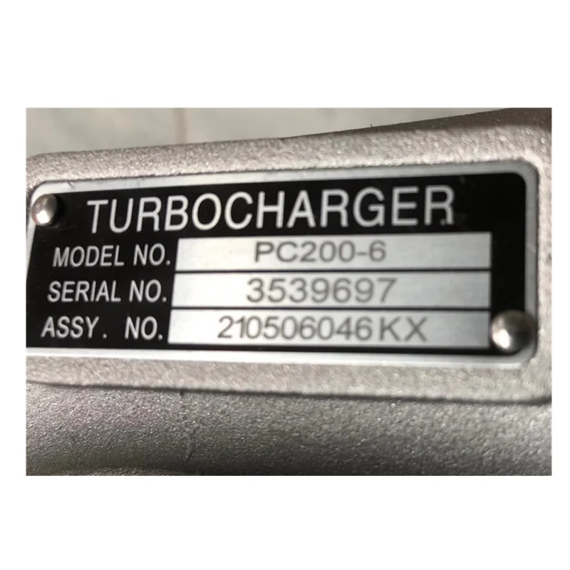 High quality turbocharger 6D102 Diesel engine turbo charger for PC200-6 PC200-7 PC220 PC240 excavator