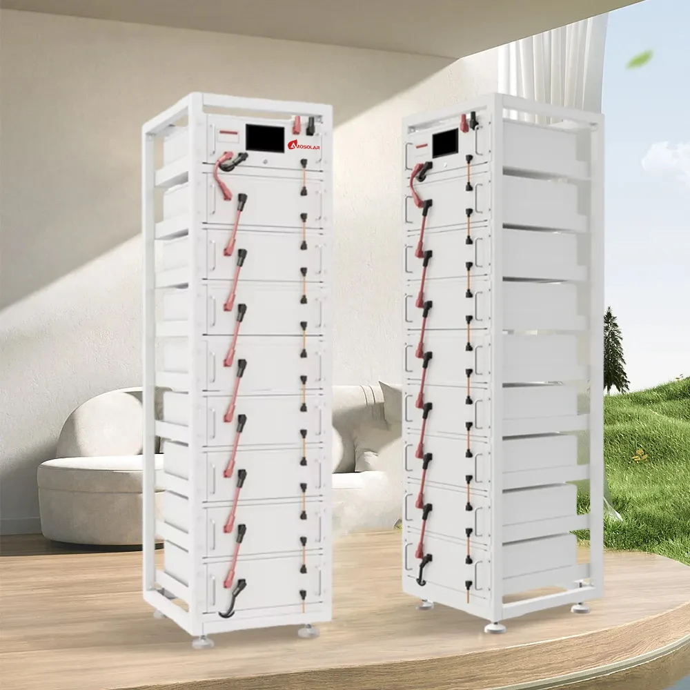 Amosolar High Voltage 358V 409V 512V 100AH Home Storage Lithium Ion Batteries Energy LiFePO4 Battery For Solar Factory Price