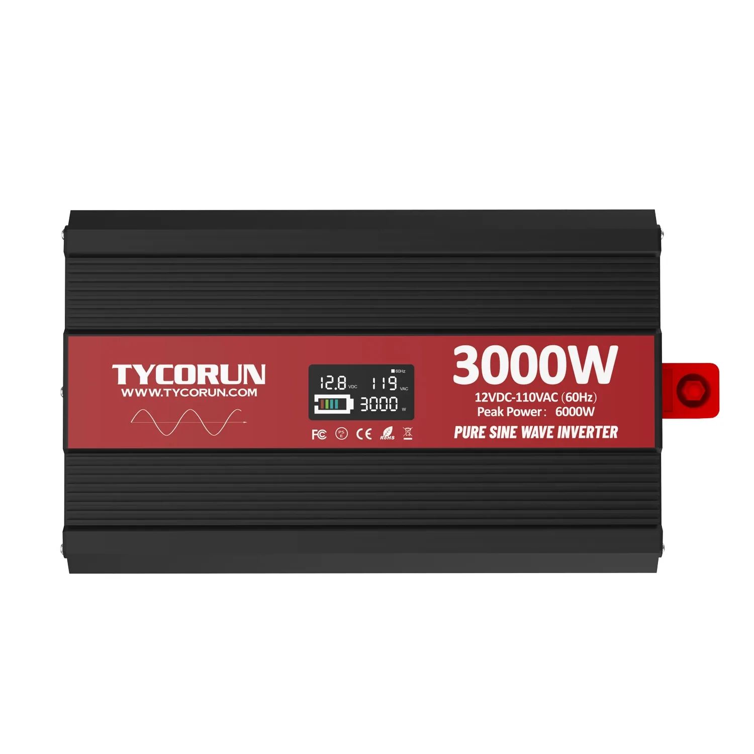 Tycorun pure sine wave inverter 500w 600w 1000w 2000w 3000w 6000w 12v/24v/48v dc to ac 110v/ 220v off-grid solar inverter