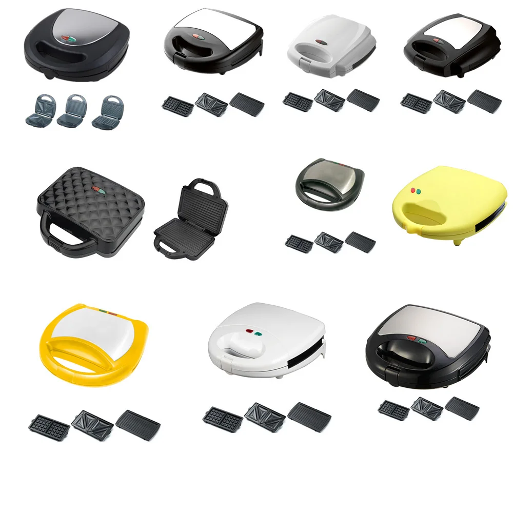 
SM2702 Hot sales 2 slice Sandwich Maker with stainless steel decoration 