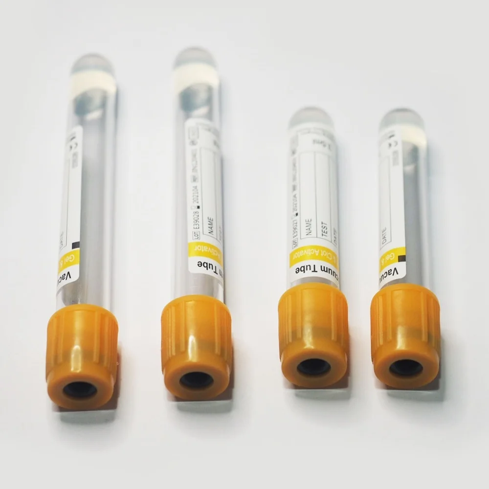 Yellow blood Serum collection tube