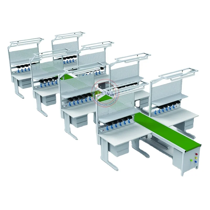 Detall Conveyer Belt Assembly sorting Line system for Workshop