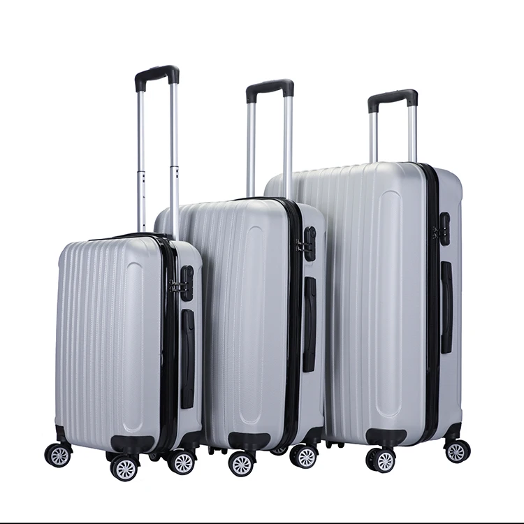 Customized lightweight trolley abs travelling luggage suitcase sets