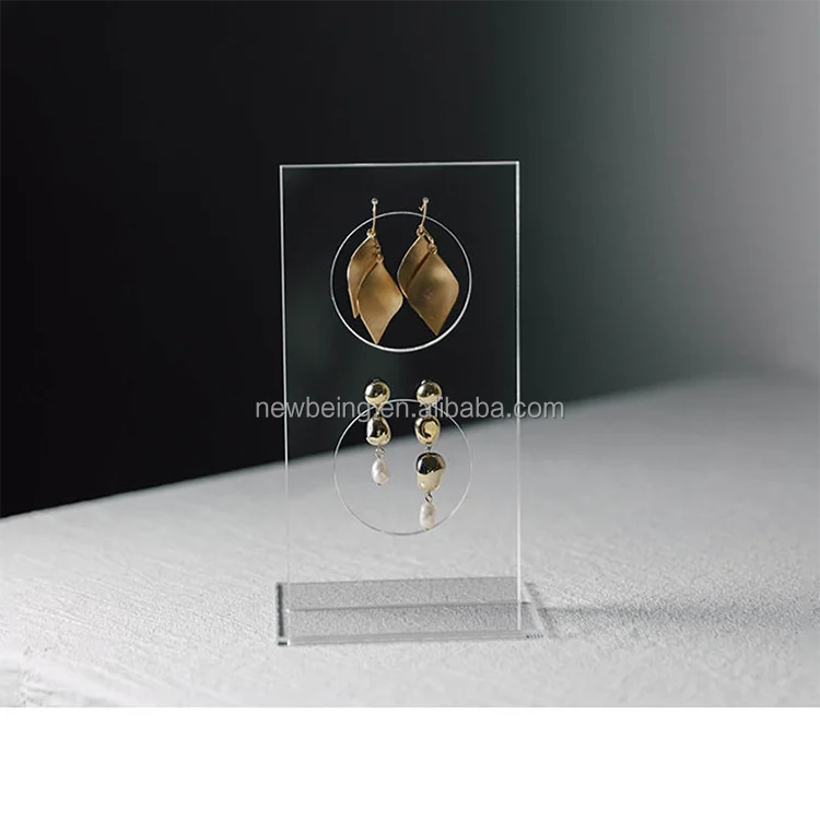 Earrings Display Stand, Stud Earrings Display Holder, Acrylic Minimalist Jewelry Display Holder