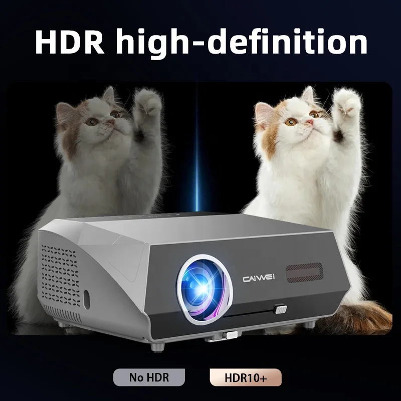 Caiwei Led Projector home theater support 1080p projector mobile phonemeeting room Projector