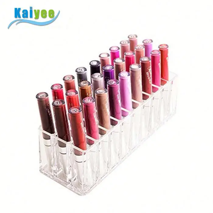 Display Racks Acrylic Makeup Organizer Eyeliner Pencil Lip Liner Eyeshadow Stick Holder