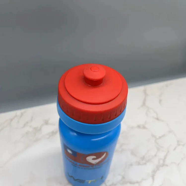 500ml Slim Waist Plastic Travel Size Round Leakproof Drink Dark Blue Sport Wholesale Sublimation Blank Water Bottle