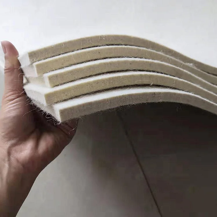 Industrial 3mm 5mm 10mm thick 100% organic wool felt
