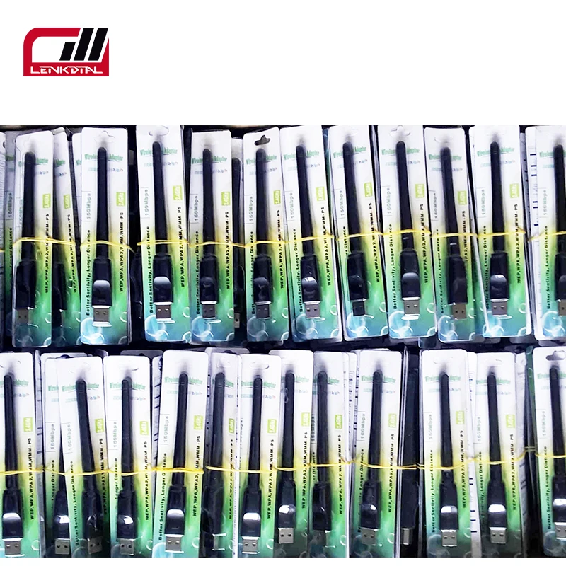 No driver Wireless Equipment Wifi Dongle 150M 7601 TV Box Wifi Dongle 150mbps For PC USB Wifi Adapter