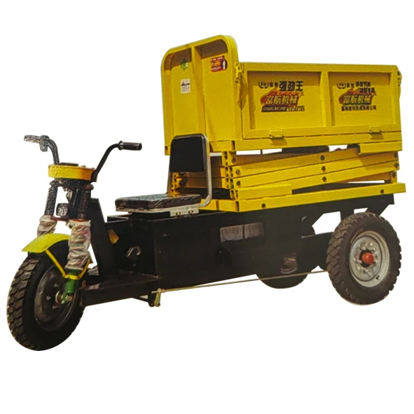 FUHANG  three-door Hydraulic lift Engineering tricycle High 6 M Hydraulic Shear Fork Aerial Lifter Mobile Work Platforms