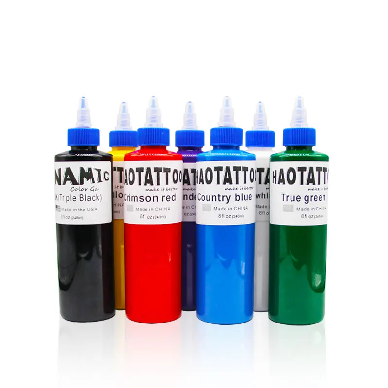 JM Professional skin tattoo ink & Capacity 8oz tattoo ink black tattoo ink
