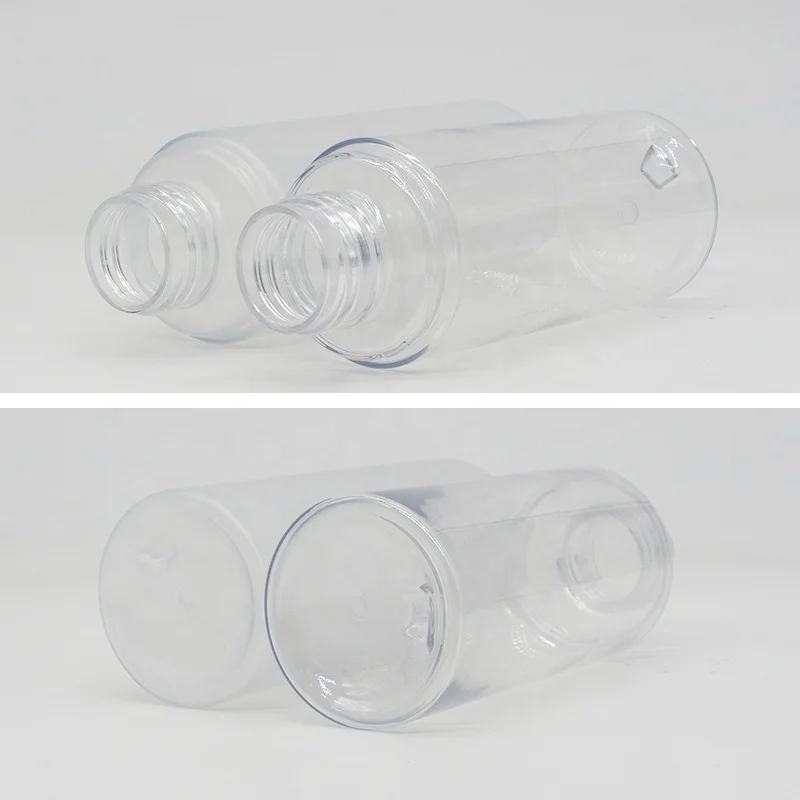 100ml 120ml 150ml 3oz 4oz 5oz cosmetic packaging bottle empty PET spray lotion pump clear frosted plastic bottles with lids