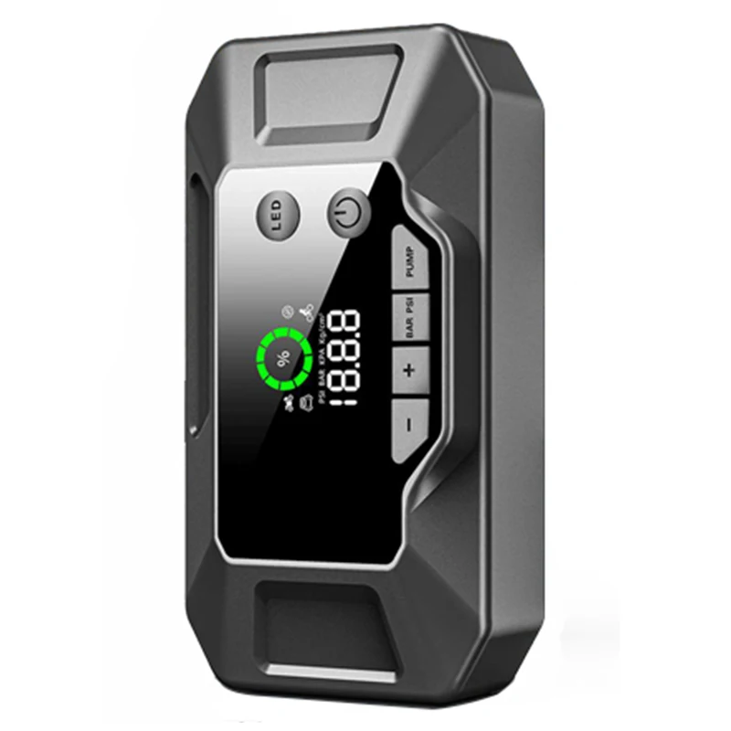 10000mah 4 In 1 Functions Portable Jump Starter Battery Pack With Air Compressor Jump Start Box Tire Inflator Air Tire Pump