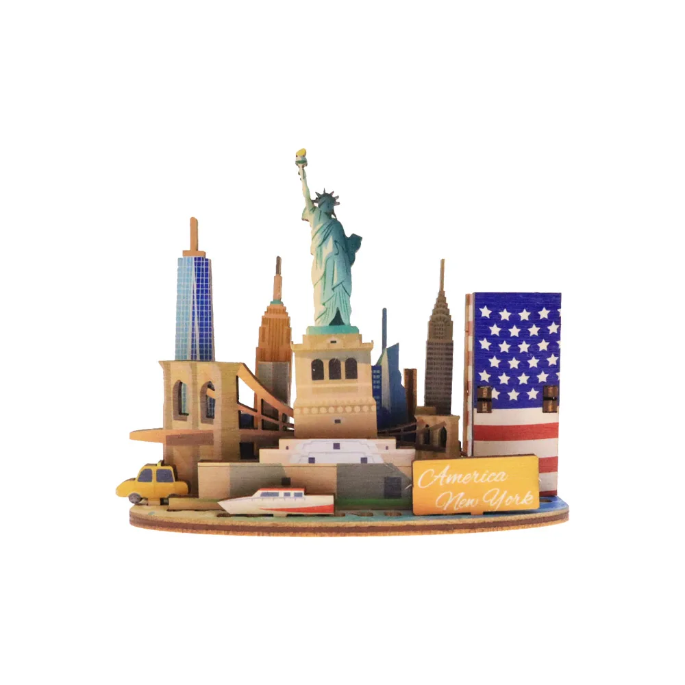 New York, USA assembled pen holder decoration