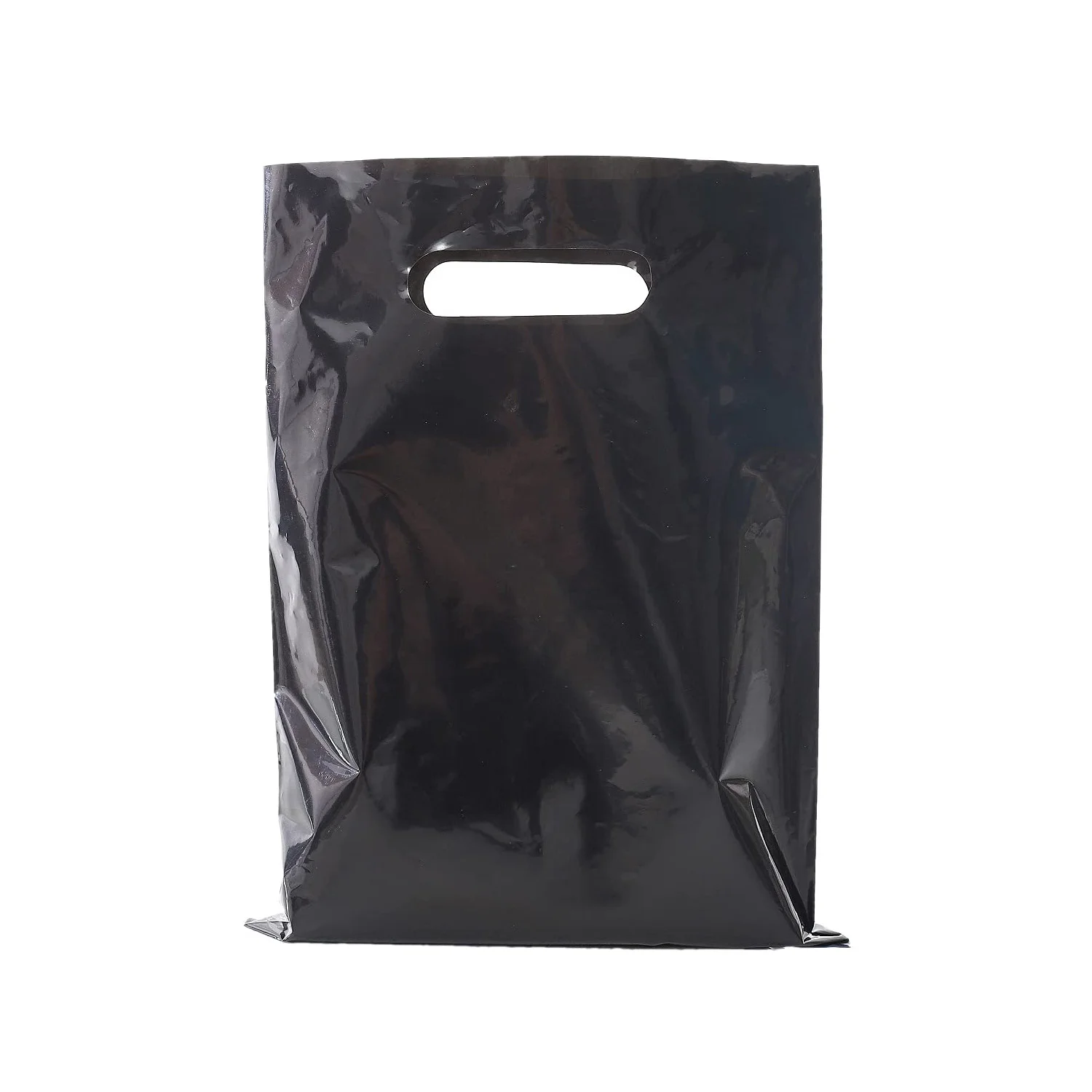 Personalized Brand Name Shopping Bag Custom Logo Printed Boutique thank you Clothing Packing Die Cut Handle Plastic Bags