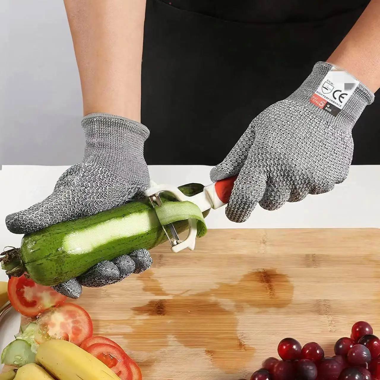 Wholesale Comfortable Cut Resistant Worker Gloves Garden Work ANT5PPE Palm Dipped Safety Gloves Wood Cutting Protective Work