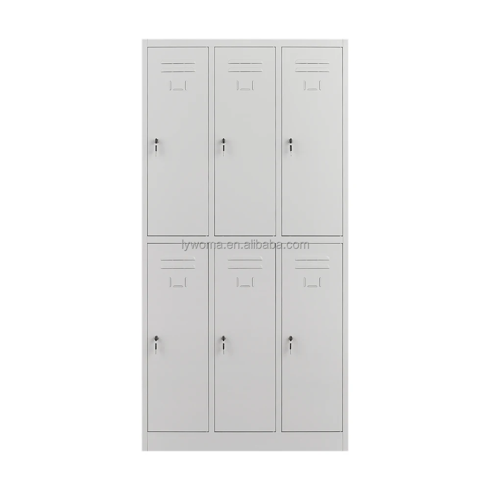 6 Door Steel Locker Steel Storage Wardrobe cupboard for changing Room/ Gym/ School