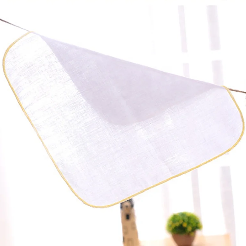 Pure white gauze handkerchief cotton baby small square handkerchief baby muslin saliva towel