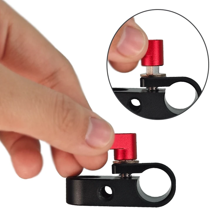 HAFOKO CM-004 1/4 Thread Mount Rail Block Rod Clamp Rig 15mm Rod DSLR Rig Support Rail System Follow Magic Arm Monitor Rig