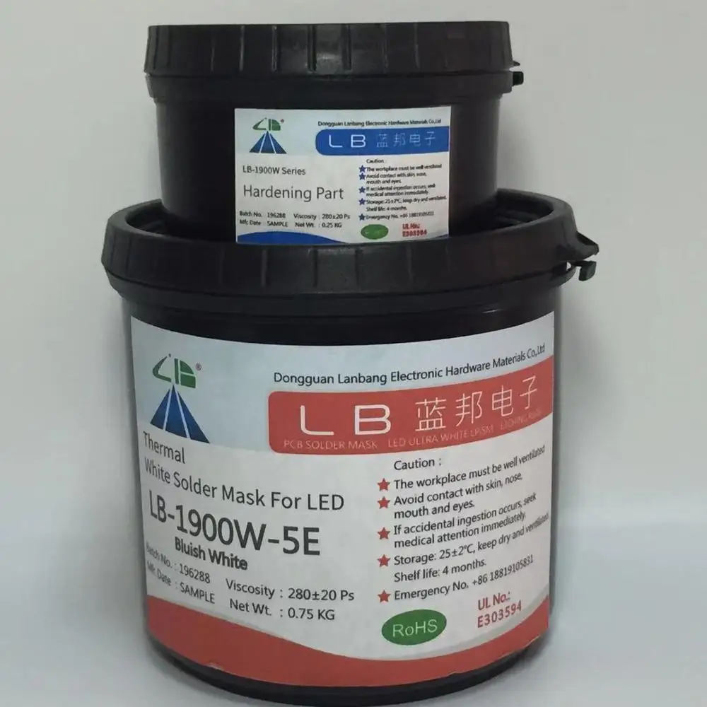 1 кг, белая бесгалогенная паяльная маска ROHS/REACH для печатных плат, чернила
