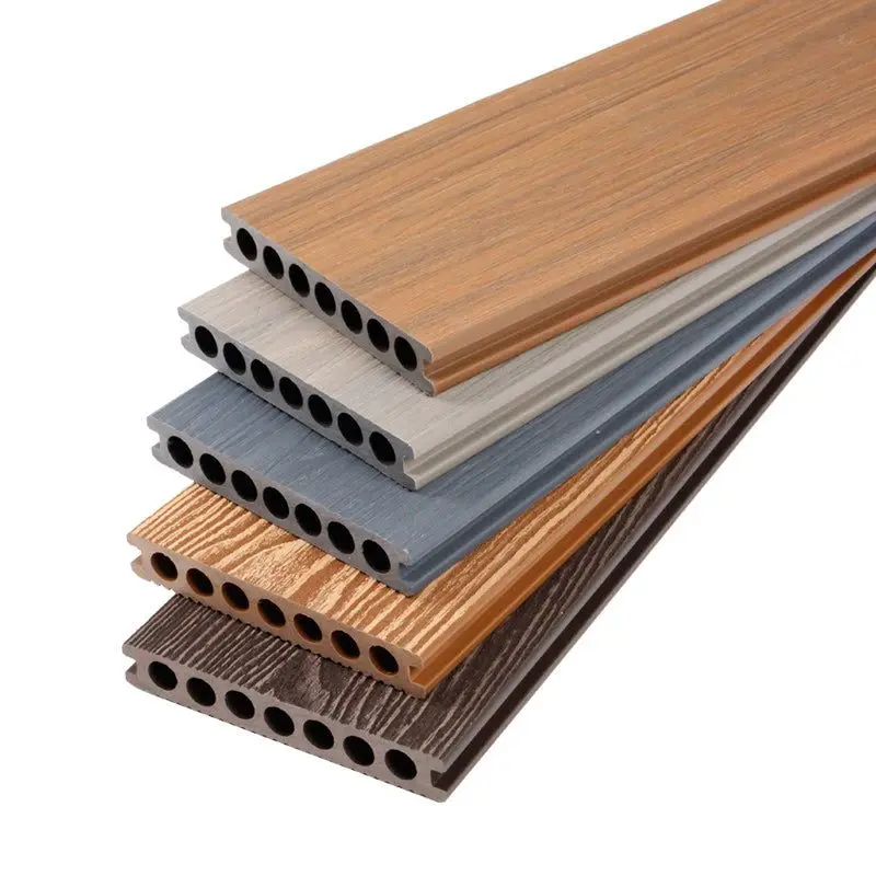 Wholesale Popular 3D Wood Plastic Composite Door Wpc Solid Decking Uv-Resistant Flooring Outdoor Decking Tiles