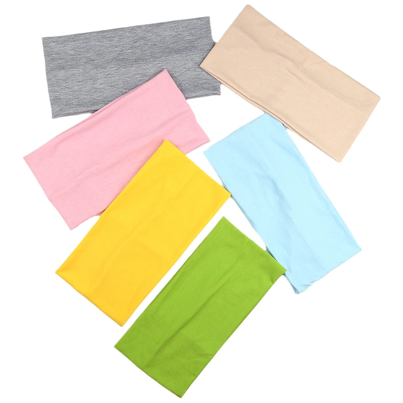 cotton Non Slip Headbands for Fashion Workout Yoga Sports Exercise Sweatbands Summer Accessories Elastic Bands