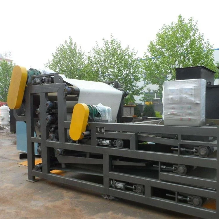 food used dewatering equipment vacuum belt filter press for sale