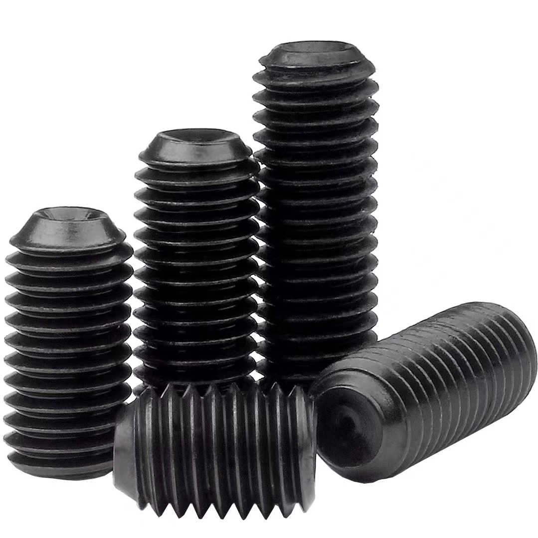 Hex socket Allen grub screw DIN916 Carbon steel  Hex socket set screw cup cone point Grub Screws