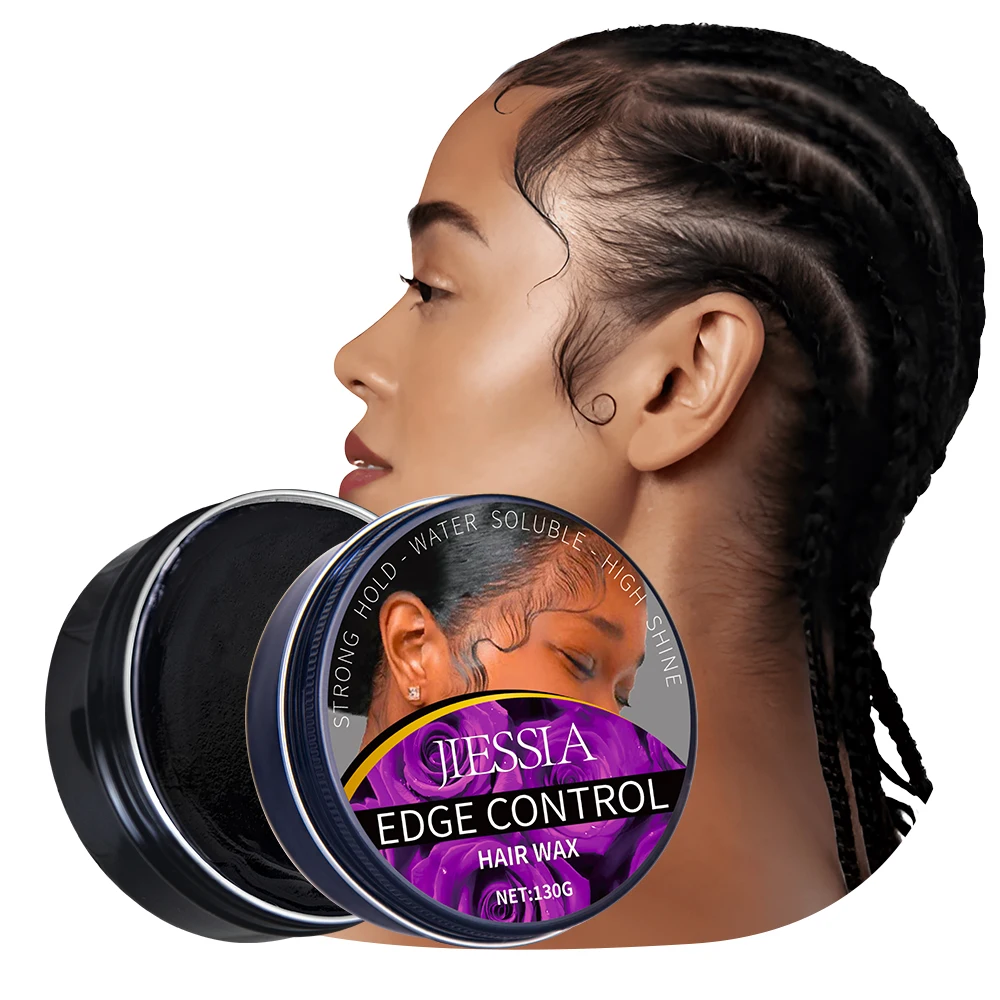 Stock goods best edge control perfume olive gel hair styling products natural no white matte strong hold pomade hair wax