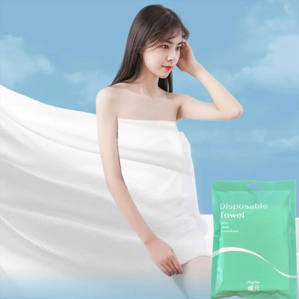 Wholesale Disposable Absorbent Cotton Tissue Towel Nonwoven Cloth Towel for Salon Spa Hotel Bath Use