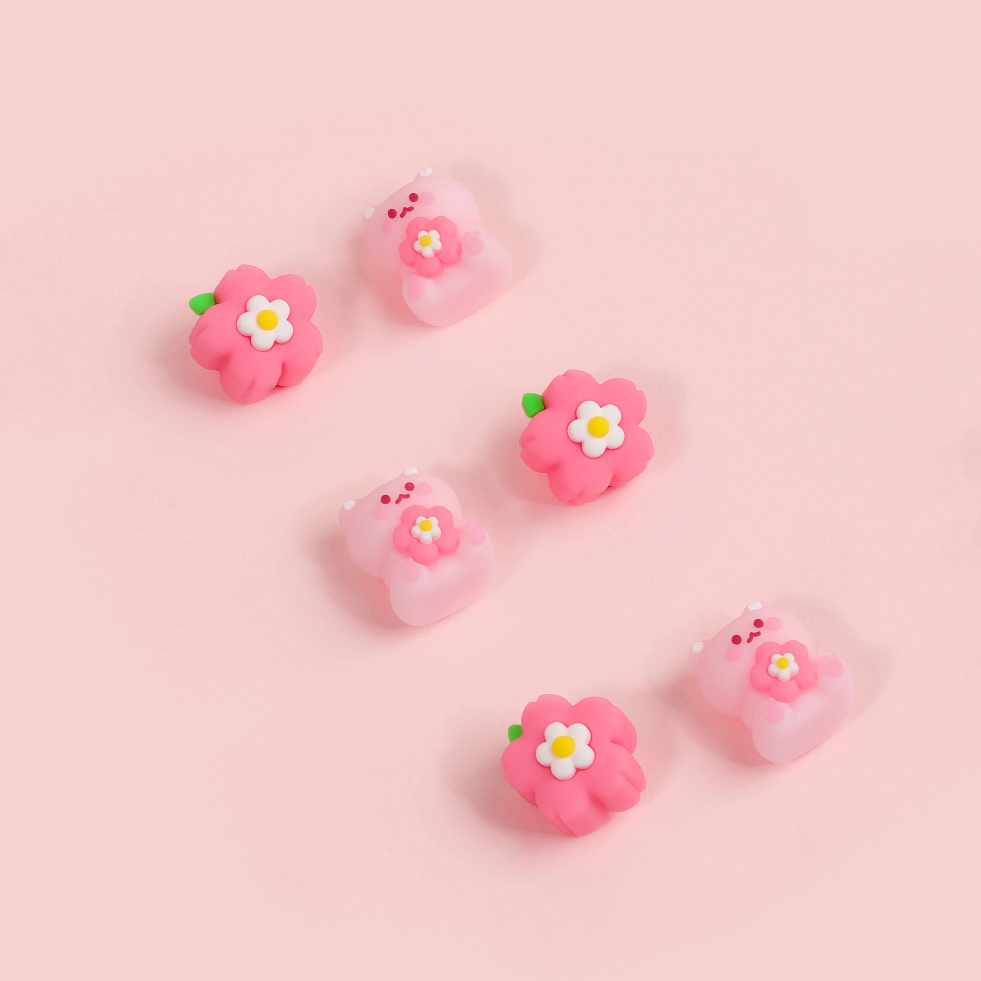 Pink Sakura Kitty Cute Style Sharing Package Kawaii 3D Eraser for Kids Students Fashionable Stationery for Study